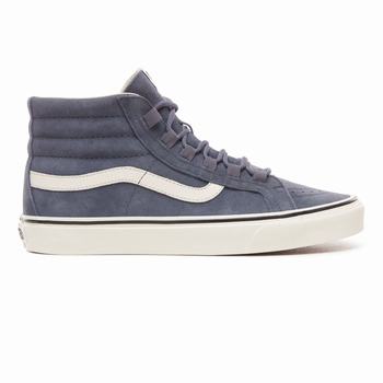 Damske Kotnikove Tenisky Vans Suede Sk8-Hi Reissue Ghillie Grisaille/Marshmallow VA07DKFSG